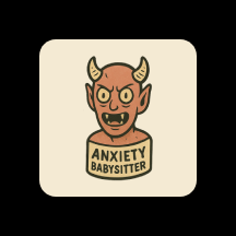 Anxiety Babysitter Magnet