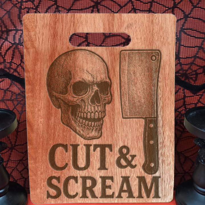 Cut & Scream- Large Walnut