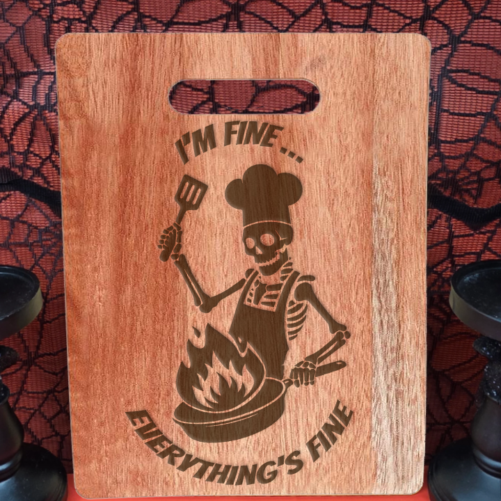 I'm Fine- Large Walnut