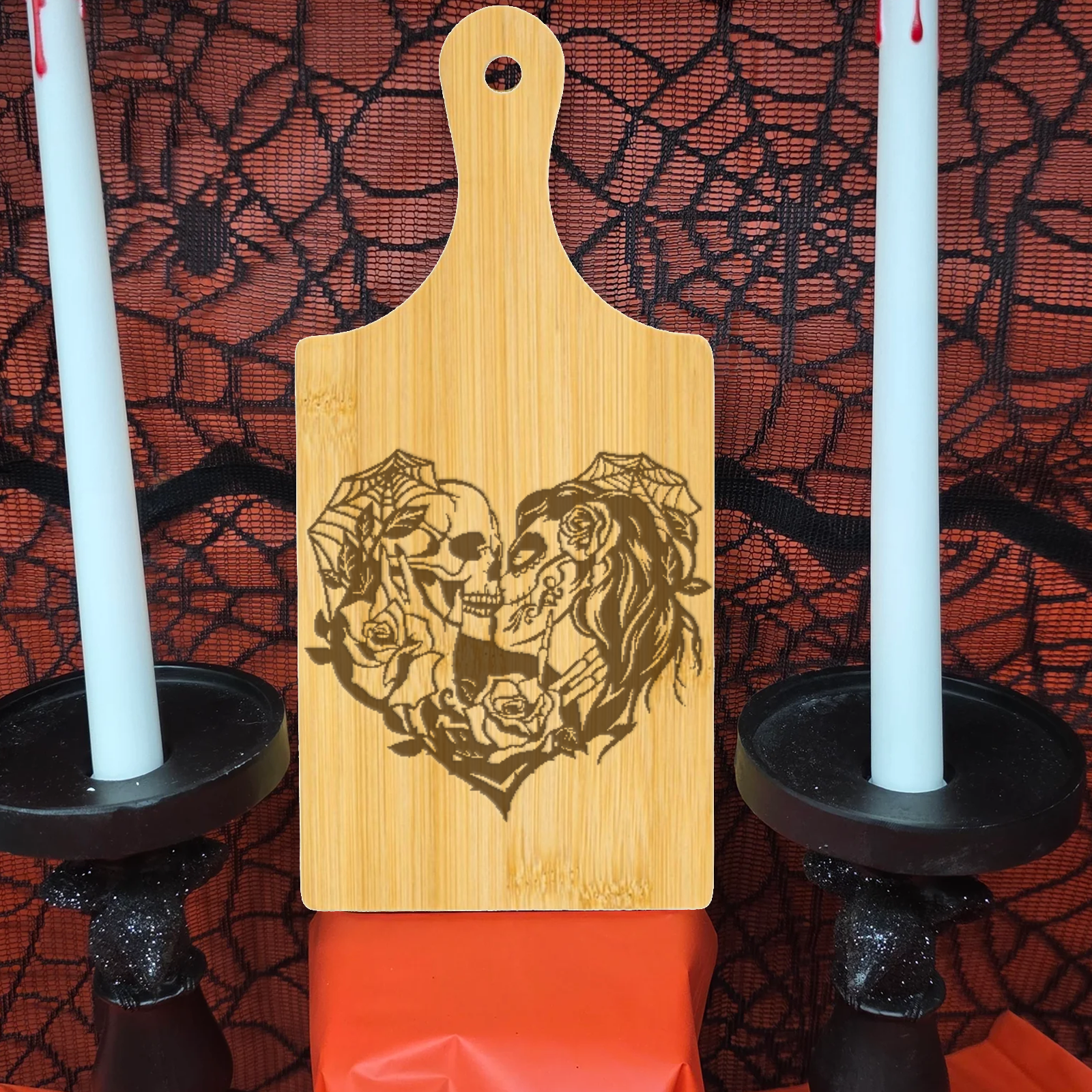 Sugar Skull Heart- Small Bamboo